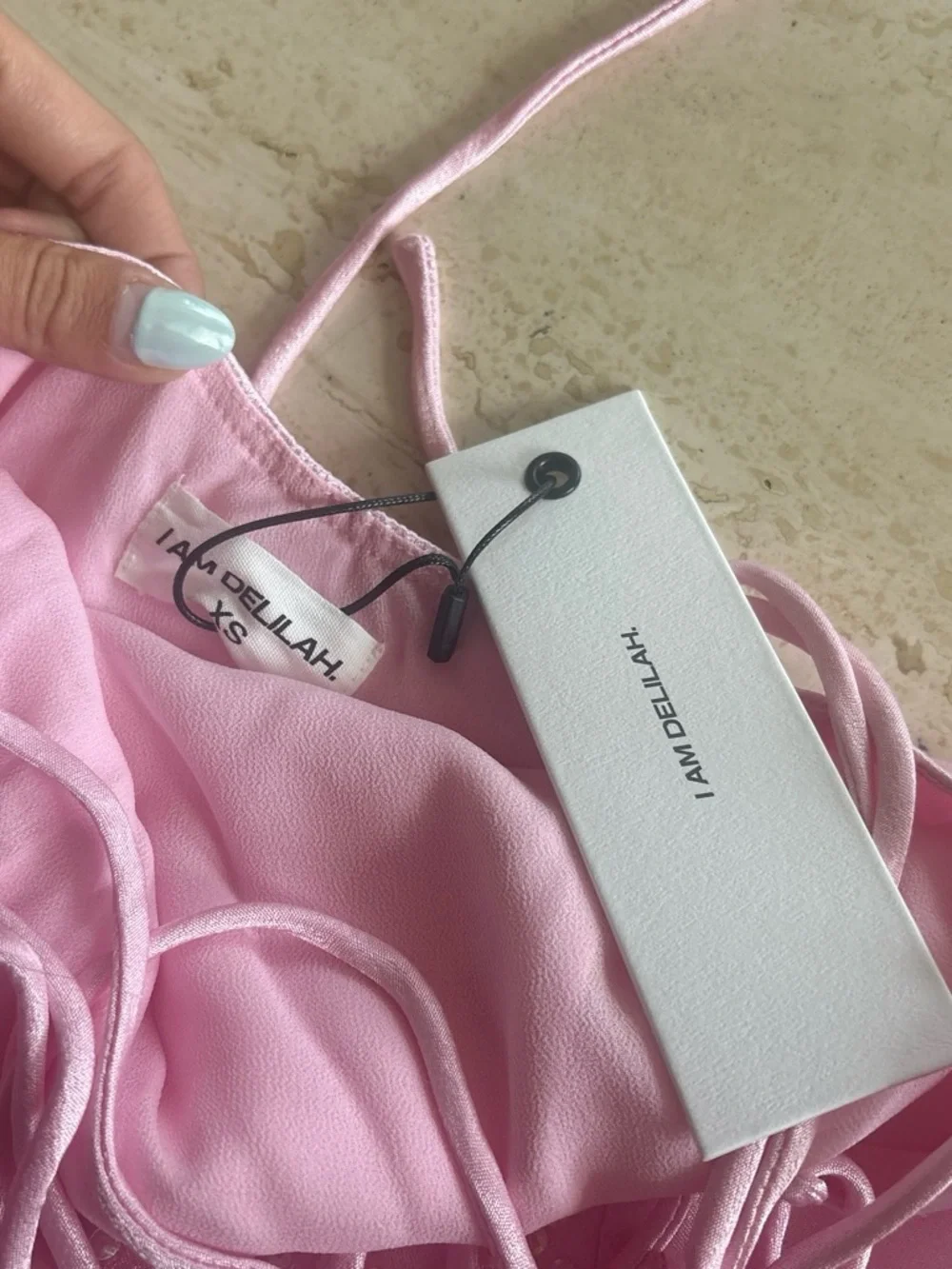 Strapless Light Pink Satin Evening Dress
